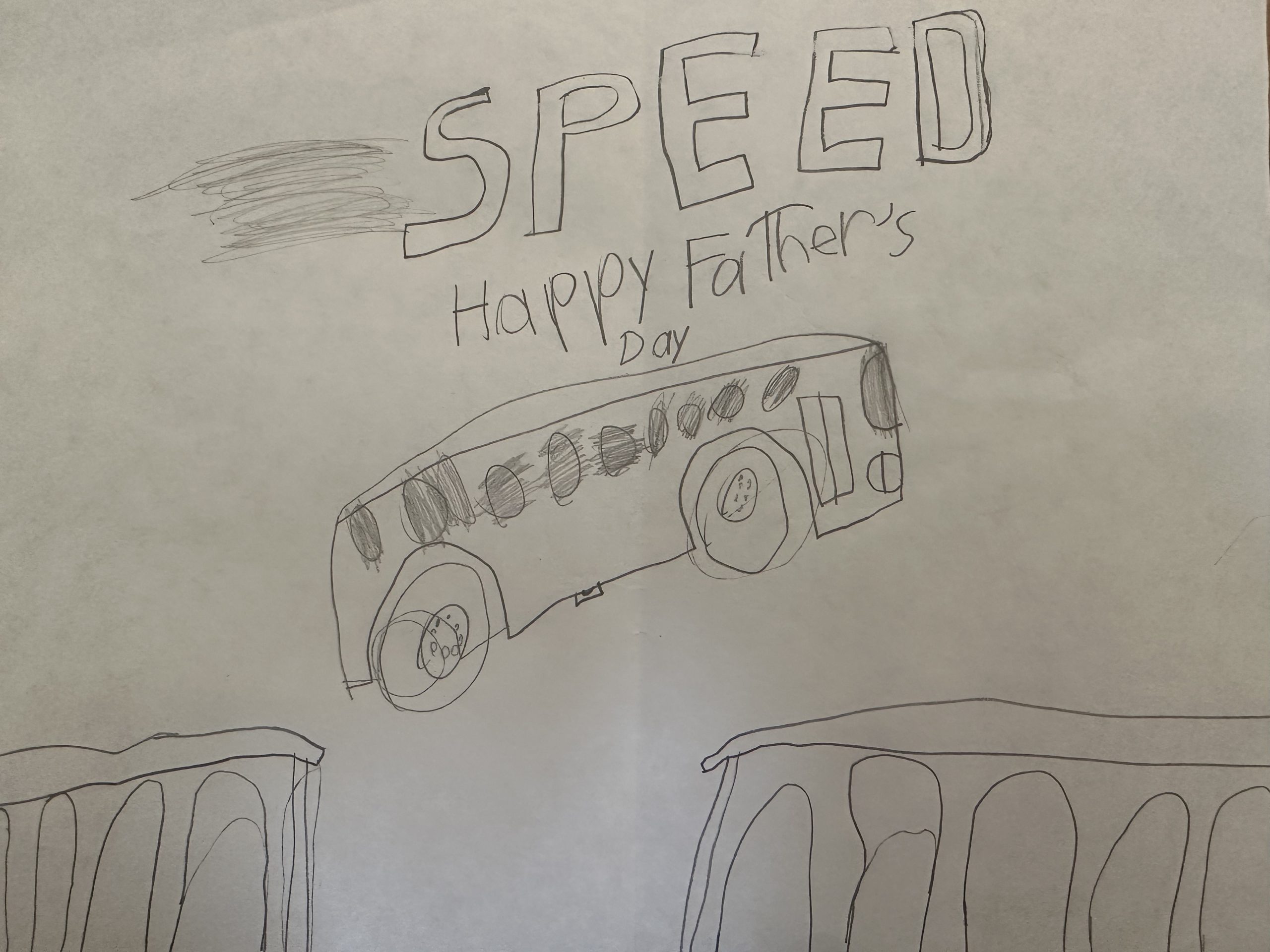 A heart-melting, Speed-inspired Father's Day card